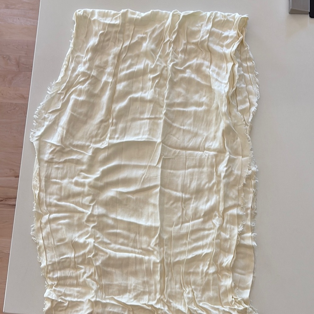 Cream Textured Scarf